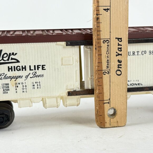 Lionel 1973 Miller High Life Train Boxcar URT CO 9852 Champagne Of Beers - Picture 9 of 9